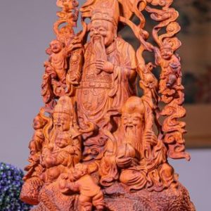 Tam Đa Phúc Lộc Thọ Gỗ Sưa