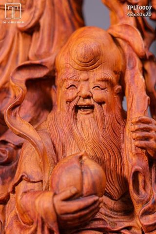 Tam Đa Phúc Lộc Thọ Gỗ Sưa
