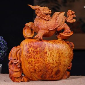 Tỳ Hưu Trấn Bao Tiền Gỗ Nu Hương