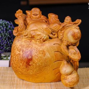Di Lạc Nhất Tiểu Ngồi Bao Tiền Gỗ Nu Hương