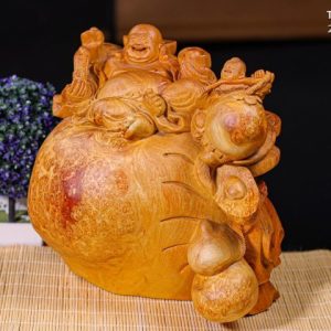 Di Lạc Nhất Tiểu Ngồi Bao Tiền Gỗ Nu Hương