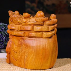 Di Lạc Nhất Tiểu Ngồi Bao Tiền Gỗ Nu Hương