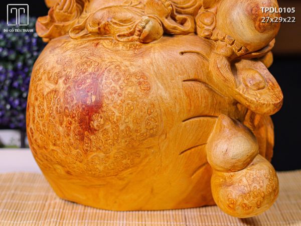 Di Lạc Nhất Tiểu Ngồi Bao Tiền Gỗ Nu Hương