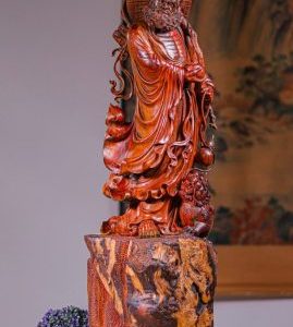 Đạt Ma Khất Thực Gỗ Trắc