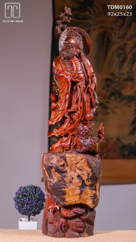Đạt Ma Khất Thực Gỗ Trắc