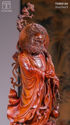 Đạt Ma Khất Thực Gỗ Trắc