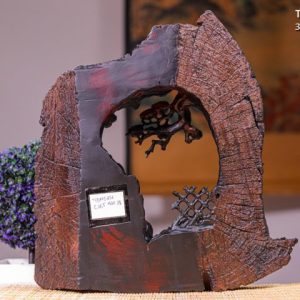 Đạt Ma Ngồi Thiền Gỗ Trắc