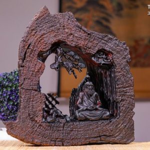 Đạt Ma Ngồi Thiền Gỗ Trắc
