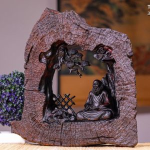 Đạt Ma Ngồi Thiền Gỗ Trắc