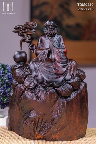 Đạt Ma Ngồi Thiền Gỗ Trắc Đạt Ma Ngồi Thiền Gỗ Trắc