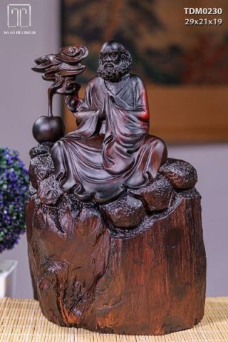 Đạt Ma Ngồi Thiền Gỗ Trắc