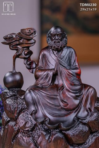 Đạt Ma Ngồi Thiền Gỗ Trắc Đạt Ma Ngồi Thiền Gỗ Trắc