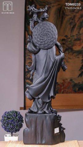 Đạt Ma Sư Tổ Gỗ Mun Sừng Khánh Hoà