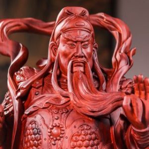 Quan Công Chống Đao Gỗ Tử Đàn Quan Công Chống Đao Gỗ Tử Đàn