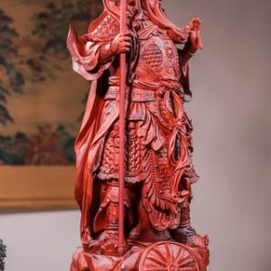 Quan Công Chống Đao Gỗ Tử Đàn Quan Công Chống Đao Gỗ Tử Đàn