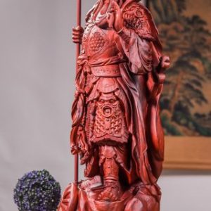 Quan Công Chống Đao Gỗ Tử Đàn Quan Công Chống Đao Gỗ Tử Đàn