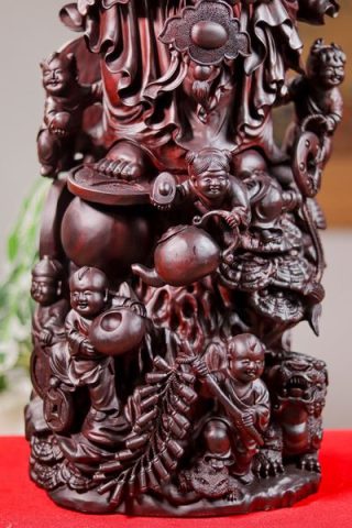 Di Lạc Cửu Tiểu Vác Bao Tiền Nhất Nghê Gỗ Tử Đàn
