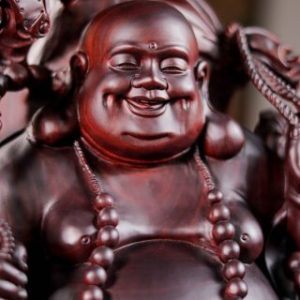 Di Lạc Cửu Tiểu Vác Bao Tiền Nhất Nghê Gỗ Tử Đàn