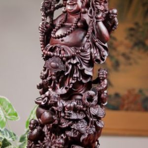 Di Lạc Cửu Tiểu Vác Bao Tiền Nhất Nghê Gỗ Tử Đàn