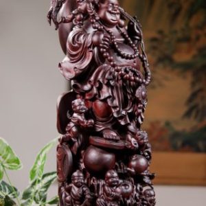 Di Lạc Cửu Tiểu Vác Bao Tiền Nhất Nghê Gỗ Tử Đàn