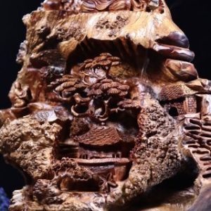 Đạt Ma Ngồi Thiền Gỗ Nu Hương