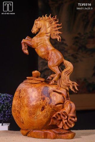 Nhất Mã Đứng Bao Tiền Gỗ Nu Hương