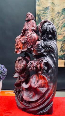 Đạt Ma Ngồi Thiền Gỗ Trắc