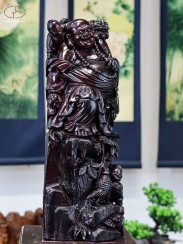 Tượng Phật Di Lặc Tử Đàn Tím