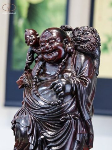 Tượng Phật Di Lặc Tử Đàn Tím