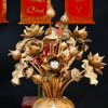 Bình sen cẩm vàng dáng nằm