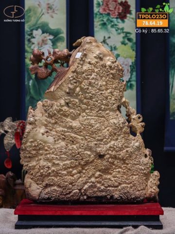 Di lạc tứ linh gỗ nu hương
