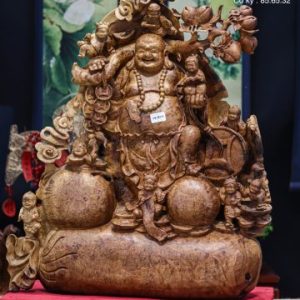 Di lạc tứ linh gỗ nu hương