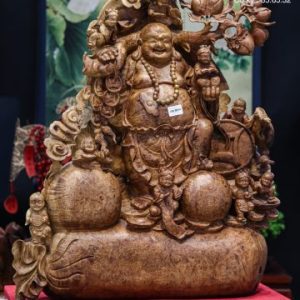 Di lạc tứ linh gỗ nu hương