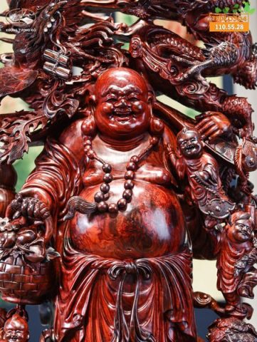 Di lạc long phụng gỗ tử đàn