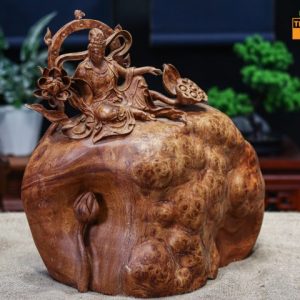 Phật Toạ Sen Gỗ Nu Hương