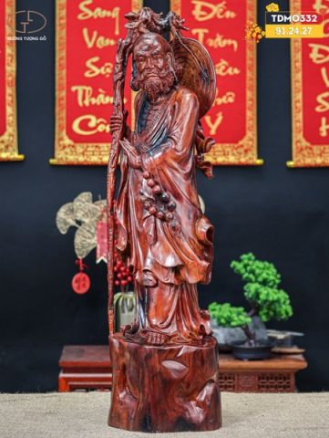 Đạt ma đứng gỗ trắc