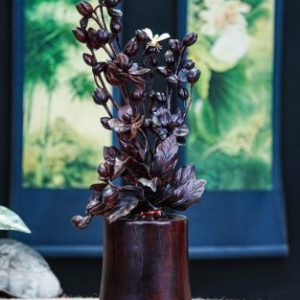 BÌNH HOA LAN GỖ TRẮC