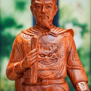 Trần quốc tuấn gỗ hương 80