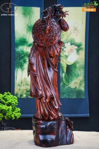Đạt ma khất thực gỗ trắc