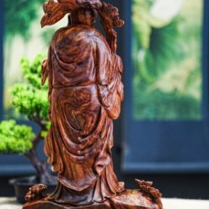 Ông thọ đứng gỗ sưa