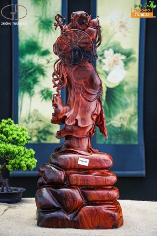 Đạt ma gỗ trắc đỏ đen