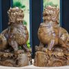 Lân sư mun đuôi công ( trái + phải )