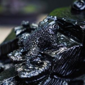 Tế công dáng đứng Gỗ mun