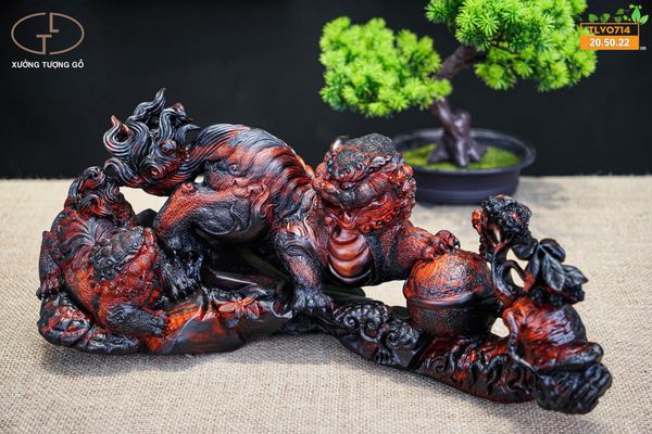 Nghê gỗ trắc