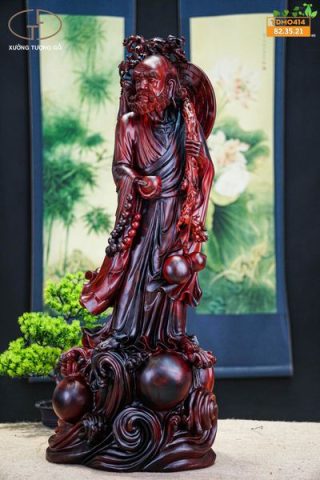 Đạt ma gỗ trắc đỏ đen