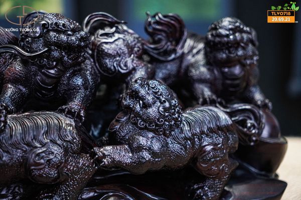 Cửu nghê gỗ tử đàn tím
