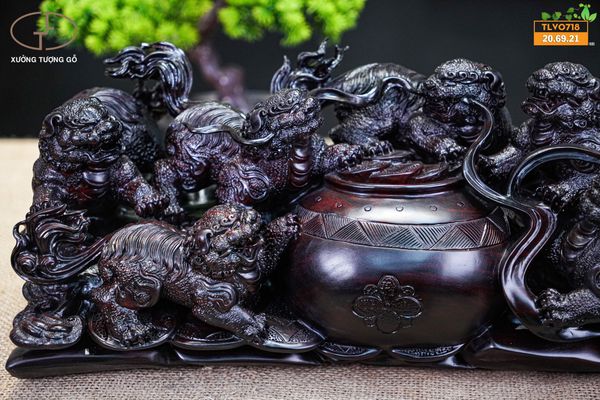 Cửu nghê gỗ tử đàn tím
