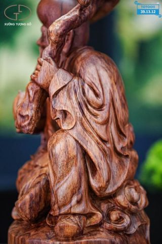 Ông thọ ngồi gỗ sưa