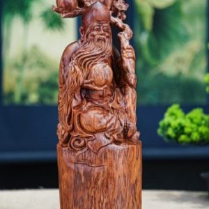 Ông thọ ngồi gỗ sưa