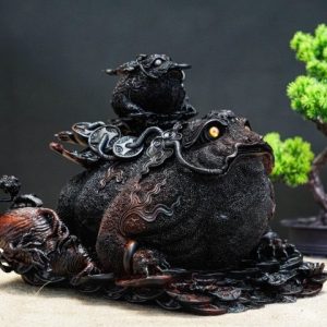 Thiềm thừ mẫu tử gỗ trắc Thiềm thừ mẫu tử gỗ trắc